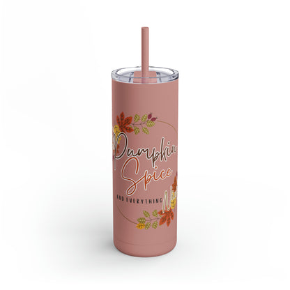 Pumpkin Spice Maars Maker Skinny Matte Tumbler