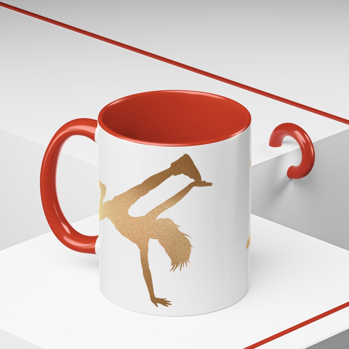 Gold Dancer Accent Coffee Mug