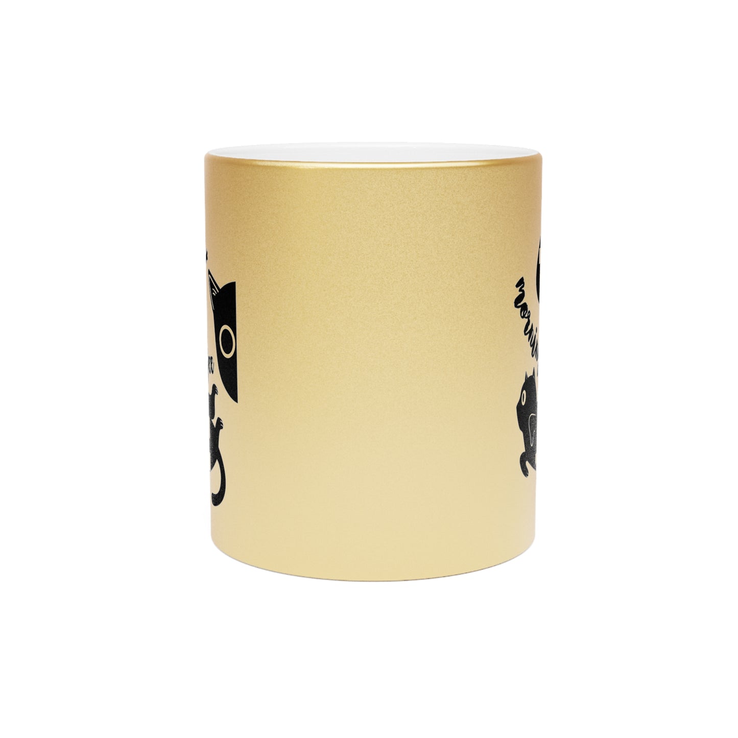 Morning Coffee Metallic Mug (Silver\Gold)