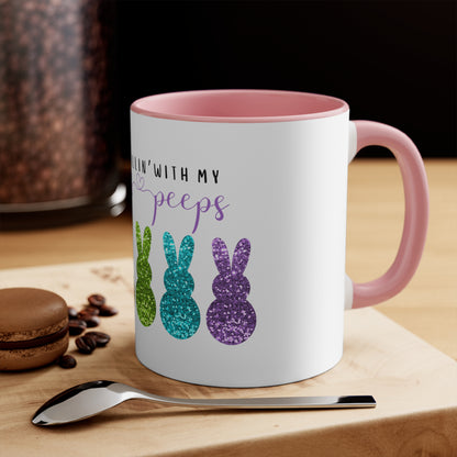 Easter Peeps Accent Mug