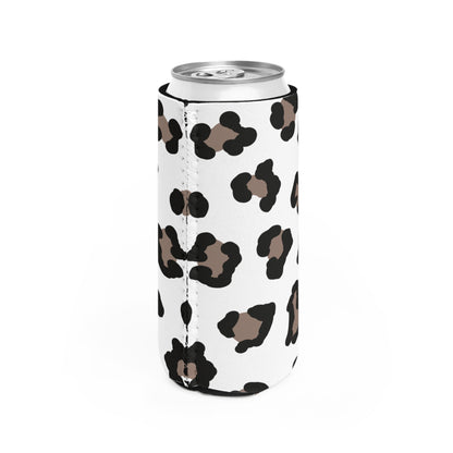 Leopard Print Slim Can Cooler